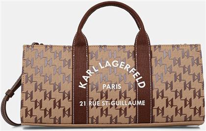 ΤΣΑΝΤΑ K/RSG ΧΡΩΜΑ: ΚΑΦΕ, B1W50013 KARL LAGERFELD