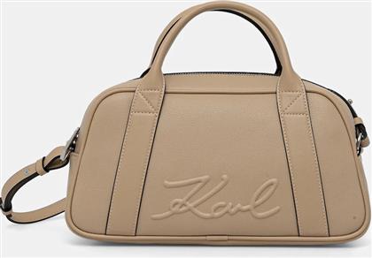 ΤΣΑΝΤΑ K/VILLE ΧΡΩΜΑ: ΜΠΕΖ, B1W30068 KARL LAGERFELD