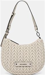 ΤΣΑΝΤΑ K/WEAVE ΧΡΩΜΑ: ΜΠΕΖ, B1W30080 KARL LAGERFELD