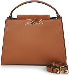 ΤΣΑΝΤΕΣ ΧΕΙΡΟΣ K/SIGNATURE MD TOP HANDLE SUED KARL LAGERFELD