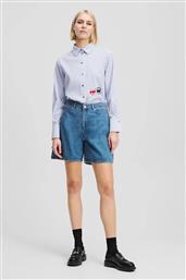 ΒΑΜΒΑΚΕΡΟ ΤΖΙΝ ΣΟΡΤΣ IKON ΧΡΩΜΑ: ΜΠΛΕ, A2W10151 KARL LAGERFELD