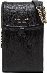 ΘΗΚΗ ΚΙΝΗΤΟΥ PEBBLED LEATHER NS CRSSBDY K6376 ΜΑΥΡΟ KATE SPADE από το MODIVO