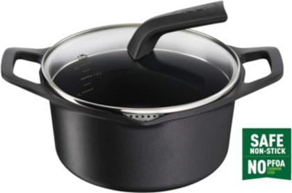 ΚΑΤΣΑΡΟΛΑ ΡΗΧΗ TEFAL E2494444 ΑΠΟ ΧΥΤΟ ΑΛΟΥΜΙΝΙΟ 20 CM ΜΑΥΡΟ