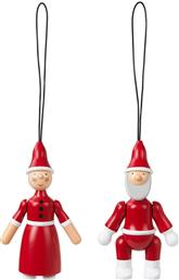 ΣΤΟΛΙΔΙ ΧΡΙΣΤΟΥΓΕΝΝΙΑΤΙΚΟΥ ΔΕΝΤΡΟΥ SANTA CLAUS AND SANTA CLARA 2-PACK KAY BOJESEN