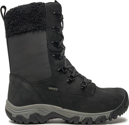 ΜΠΟΤΕΣ ΧΙΟΝΙΟΥ GRETA TALL WATERPROOF 1029410 ΜΑΥΡΟ KEEN