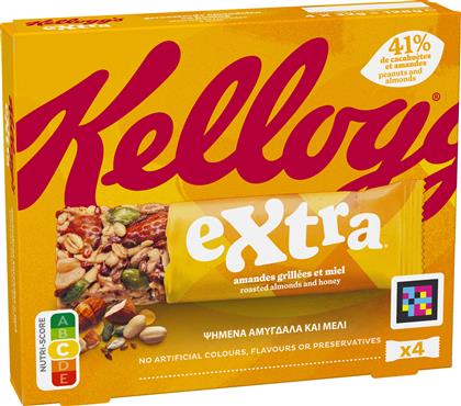 ΜΠΑΡΕΣ ΔΗΜΗΤΡΙΑΚΩΝ ΑΜΥΓΔΑΛΑ ΚΑΙ ΜΕΛΙ EXTRA KELLOGG'S (4X32G) KELLOGGS