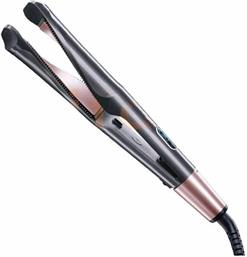 ΠΡΕΣΑ ΜΑΛΛΙΩΝ 2 ΣΕ 1 50 W CURL AND STRAIGHT CONFIDENCE ΓΚΡΙ KEMEI