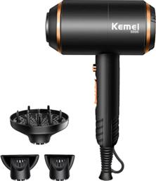 ΣΕΣΟΥΑΡ ΜΑΛΛΙΩΝ KM-8896 4000 W ΜΑΥΡΟ KEMEI