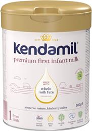 PREMIUM FIRST INFANT MILK 1 ΥΨΗΛΗΣ ΠΟΙΟΤΗΤΑΣ ΓΑΛΑ ΠΛΗΡΕΣ 1ΗΣ ΒΡΕΦΙΚΗΣ ΗΛΙΚΙΑΣ ΣΕ ΣΚΟΝΗ 0-6M 800G KENDAMIL