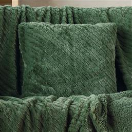 ΔΙΑΚΟΣΜΗΤΙΚΟ ΜΑΞΙΛΑΡΙ ΓΟΥΝΙΝΟ (50X50) STYLISH LILIBETH 02 DARK GREEN KENTIA
