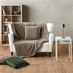 ΓΟΥΝΙΝΗ ΚΟΥΒΕΡΤΑ ΚΑΝΑΠΕ (130X180) STYLISH LILIBETH 43 BEIGE KENTIA