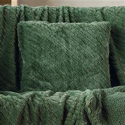 ΓΟΥΝΙΝΟ ΔΙΑΚΟΣΜΗΤΙΚΟ ΜΑΞΙΛΑΡΙ (50X50) STYLISH LILIBETH 02 DARK GREEN KENTIA