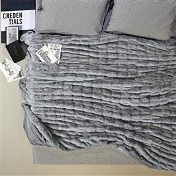 ΚΟΥΒΕΡΤΑ ΓΟΥΝΙΝΗ KING SIZE (260X230) STYLISH LILAH 24 DARK GREY KENTIA