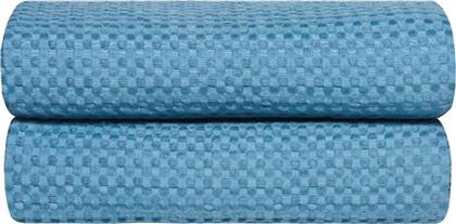 ΚΟΥΒΕΡΤΑ ΗΜΙΔΙΠΛΗ ΚΕΝΤΙΑ ILLUSION 08 WAFFLE BLUE ΠΙΚΕ (190X250 CM) KENTIA