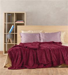 ΚΟΥΒΕΡΤΑ ΗΜΙΔΙΠΛΗ SPENCER 42 BORDEAUX (180X240 CM) KENTIA