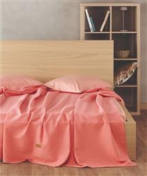 ΚΟΥΒΕΡΤΑ ΥΠΕΡΔΙΠΛΗ ΚΕΝΤΙΑ COEN 40 WAFFLE PEACH ΠΙΚΕ (230X240 CM) KENTIA