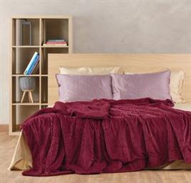 ΚΟΥΒΕΡΤΑ ΥΠΕΡΔΙΠΛΗ SPENCER 42 BORDEAUX (220Χ240CM) KENTIA