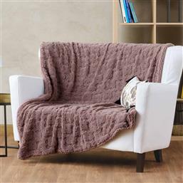 ΚΟΥΒΕΡΤΑ ΚΑΝΑΠΕ FLEECE (130X170) STYLISH LORENZO 20 TAUPE KENTIA