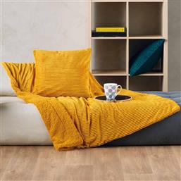 ΚΟΥΒΕΡΤΑ ΚΑΝΑΠΕ FLEECE (130X180) VERSUS SPENCER 11 OCHRE KENTIA από το SPITISHOP