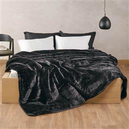 ΚΟΥΒΕΡΤΑ ΒΕΛΟΥΤΕ ΗΜΙΔΙΠΛΗ (180X220) LOFT BELLA 30 BLACK AW2025 KENTIA