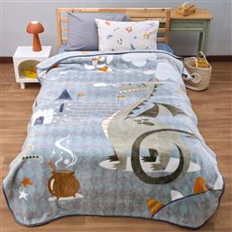 ΚΟΥΒΕΡΤΑ ΒΕΛΟΥΤΕ ΜΟΝΗ (160X220) KIDS DRAGON KENTIA
