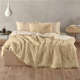 ΚΟΥΒΕΡΤΟΠΑΠΛΩΜΑ ΥΠΕΡΔΙΠΛΟ (220X240) STYLISH CALORE 12 ECRU/BEIGE KENTIA