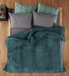 ΠΑΠΛΩΜΑ ΥΠΕΡΔΙΠΛΟ NOTTURNO 0224 EMERALD GREEN (220Χ240CM) KENTIA