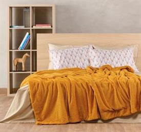 ΠΑΠΛΩΜΑ ΥΠΕΡΔΙΠΛΟ SPENCER 11 YELLOW (220Χ240CM) KENTIA