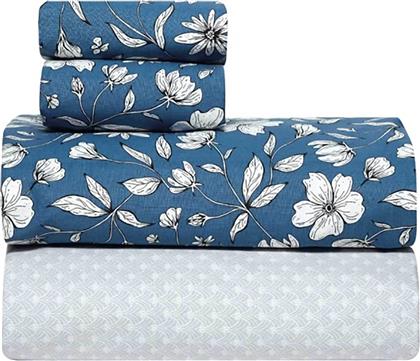 ΣΕΤ ΣΕΝΤΟΝΙΑ ΥΠΕΡΔΙΠΛΑ ΜΕ ΜΑΞΙΛΑΡΟΘΗΚΕΣ ΜΕ FLORAL PRINT ''BLANS 01'' (4 ΤΕΜΑΧΙΑ) - 000078930 KENTIA