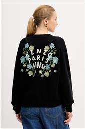 ΜΑΛΛΙΝΗ ΖΑΚΕΤΑ JUNGLE FLOWER ΧΡΩΜΑ: ΜΑΥΡΟ, FF52CA4993CN.99J KENZO