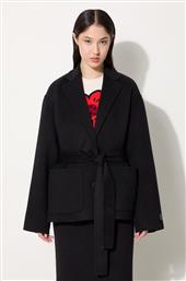 ΜΑΛΛΙΝΟ ΜΠΟΥΦΑΝ DOUBLE FACE WORKWEAR JACKET ΧΡΩΜΑ: ΜΑΥΡΟ, FE62VE2559WA.99 KENZO