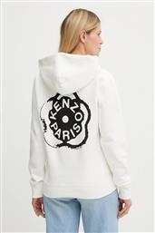 ΒΑΜΒΑΚΕΡΗ ΜΠΛΟΥΖΑ ΓΥΝΑΙΚΕΙΑ, ΧΡΩΜΑ: ΑΣΠΡΟ, ΜΕ ΚΟΥΚΟΥΛΑ, FG52HO2064MB KENZO