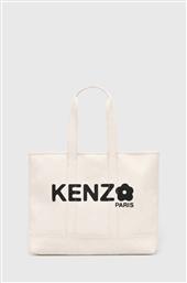 ΒΑΜΒΑΚΕΡΗ ΤΣΑΝΤΑ UTILITY LARGE TOTE BAG ΧΡΩΜΑ: ΜΠΕΖ, FE68SA911F36.03 KENZO