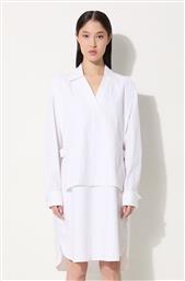 ΒΑΜΒΑΚΕΡΟ ΦΟΡΕΜΑ OXFORD KNEE SHIRTING DRESS ΧΡΩΜΑ: ΑΣΠΡΟ, FE62RO2919LO.01 KENZO