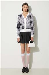 ΖΑΚΕΤΑ ΑΠΟ ΜΙΓΜΑ ΜΑΛΛΙΟΥ WEAVE CARDIGAN ΧΡΩΜΑ: ΑΣΠΡΟ, FE62CA4723CA.02 KENZO