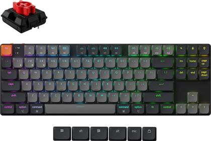 K1 V6 QMK K1X-B1 ΑΣΥΡΜΑΤΟ GAMING ΜΗΧΑΝΙΚΟ ΠΛΗΚΤΡΟΛΟΓΙΟ TENKEYLESS ΜΕ RED ΔΙΑΚΟΠΤΕΣ ΚΑΙ RGB ΦΩΤΙΣΜΟ (ΑΓΓΛΙΚΟ US) ΚΟΚΚΙΝΟ KEYCHRON