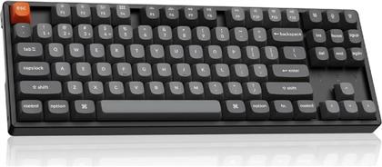 K8 MAX QMK GAMING ΜΗΧΑΝΙΚΟ ΑΣΥΡΜΑΤΟ ΠΛΗΚΤΡΟΛΟΓΙΟ TENKEYLESS ΜΕ SUPER BROWN ΔΙΑΚΟΠΤΕΣ ΚΑΙ RGB ΜΑΥΡΟ (US) KEYCHRON