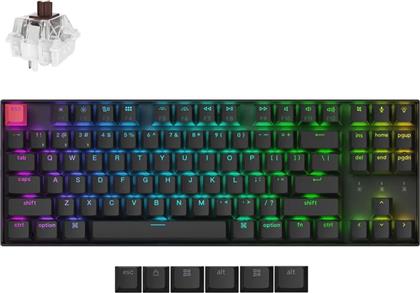 K8 V2 ΑΣΥΡΜΑΤΟ GAMING ΜΗΧΑΝΙΚΟ ΠΛΗΚΤΡΟΛΟΓΙΟ TENKEYLESS ΜΕ SUPER BROWN ΔΙΑΚΟΠΤΕΣ ΚΑΙ RGB ΦΩΤΙΣΜΟ (ΑΓΓΛΙΚΟ US) K8X-H3 KEYCHRON