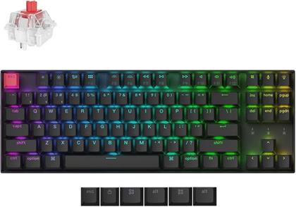 K8 V2 ΑΣΥΡΜΑΤΟ GAMING ΜΗΧΑΝΙΚΟ ΠΛΗΚΤΡΟΛΟΓΙΟ TENKEYLESS ΜΕ SUPER RED ΔΙΑΚΟΠΤΕΣ ΚΑΙ RGB ΦΩΤΙΣΜΟ (ΑΓΓΛΙΚΟ US) K8X-H1 KEYCHRON