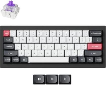 Q4 HE Q4H-C1 ΑΣΥΡΜΑΤΟ ΗALL EFFECT GAMING ΠΛΗΚΤΡΟΛΟΓΙΟ 60% ΜΕ CUSTOM ΔΙΑΚΟΠΤΕΣ ΚΑΙ RGB ΦΩΤΙΣΜΟ (ΑΓΓΛΙΚΟ US) ΜΩΒ KEYCHRON