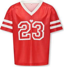 T-SHIRT LULU 15354971 ΚΟΚΚΙΝΟ REGULAR FIT KIDS ONLY