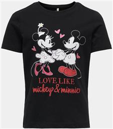 T-SHIRT MICKEY 15319034 ΜΑΥΡΟ REGULAR FIT KIDS ONLY