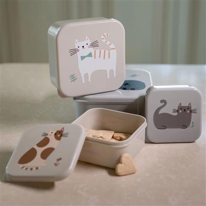 ΦΑΓΗΤΟΔΟΧΕΙΑ (ΣΕΤ 4ΤΜΧ) KITTY CAT GREY KIKKA BOO