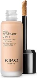 FULL COVERAGE 2-IN-1 FOUNDATION & CONCEALER 25 ML - KM000000213002B NEUTRAL 15 KIKO MILANO