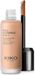 FULL COVERAGE 2-IN-1 FOUNDATION & CONCEALER 25 ML NEUTRAL 37 KIKO MILANO