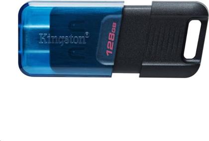 KINGSTON DATATRAVELER 80Μ 128GB USB 3.2 STICK ΜΕ ΣΥΝΔΕΣΗ USB-C ΜΑΥΡΟ