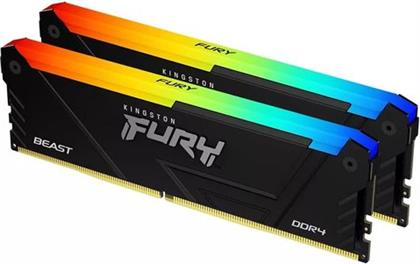 FURY BEAST DDR4 3200 2X8GB C16 RGB BLACK ΜΝΗΜΗ RAM KINGSTON