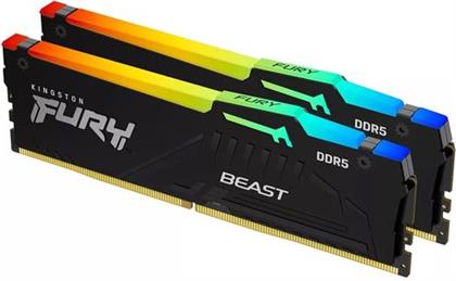 FURY BEAST DDR5 5600 2X32GB C40 RGB ΜΝΗΜΗ RAM KINGSTON