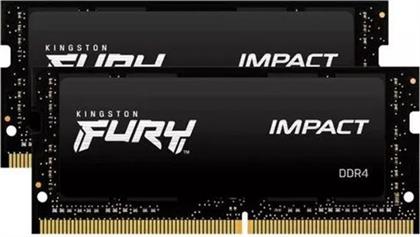 FURY IMPACT SODIMM DDR4 2666 2X8GB C15 ΜΝΗΜΗ RAM KINGSTON