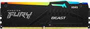 RAM FURY BEAST BLACK RGB 8GB DDR5 6000MHZ CL30 XMP KF560C30BBA-8 KINGSTON